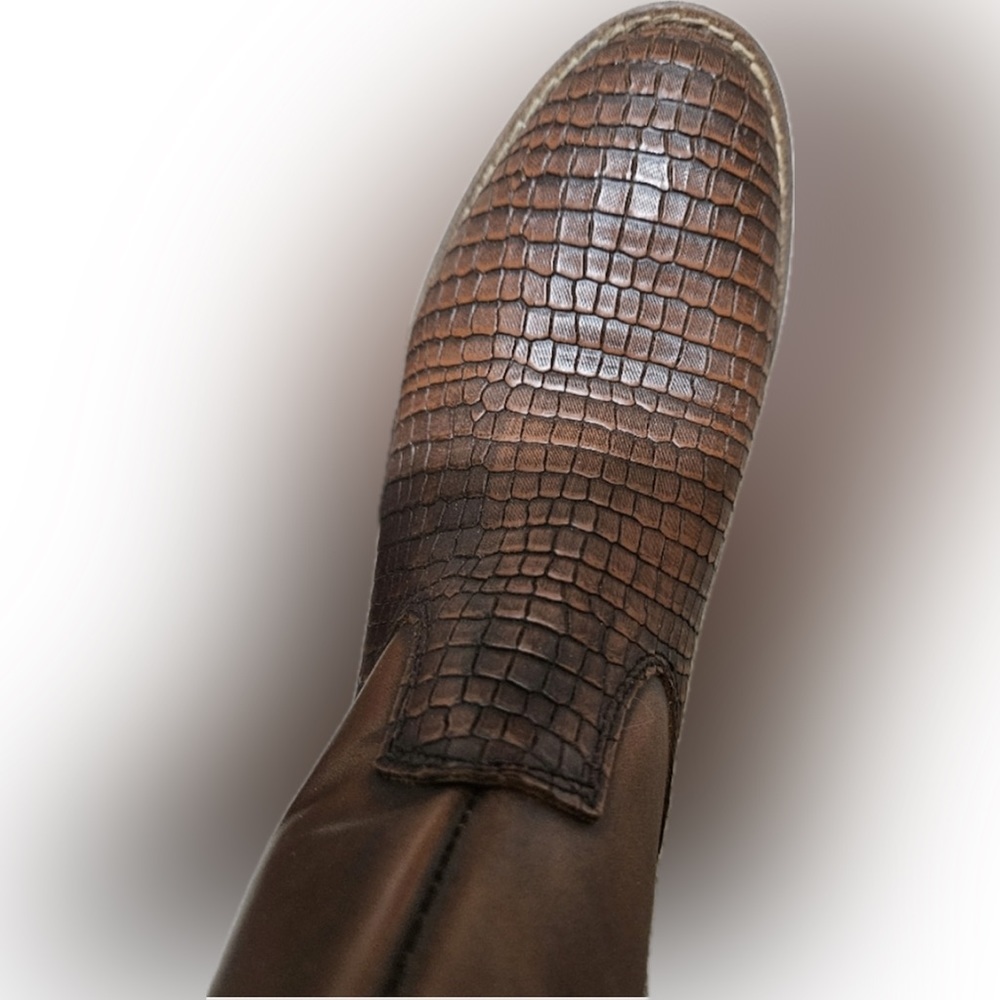 STERLING RIVER -  Low Rise Rustic Western Cowboy Booties Caramel Color. Size 7. - Picture 5 of 5